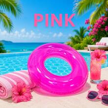 Naturepeak Inflatable Swim Rings, Inflatable Swim Rings, Unisex Underarm Floaties, Including Green, Pink, Donut-Shaped, Watermelon-Shaped, Suitable For Summer Water Sports, Pool Parties, Beach Parties, Swimming Pools, Beaches, Summer Vacation Swim Rings - A-yongQuan - View 4
