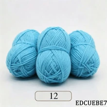 EDCUEBE7 Mixed Color 5-Ply Milk Yarn, Common Colors, Suitable For Crochet - For Mats, Carpets, Clothing, Scarves And Beginner DIY Projects - 5 Strands Of 50g Yarn - View 45