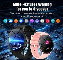 NcmRyu 1.5 Inch Full Screen Metal Body Smart Watch, Compatible With IOS And Android Phones, (Make/Receive Calls), With Multiple Sports Modes/Massive Watch Faces/Built-In Games/AI Voice Control/Unisex Sports Watch - View 3