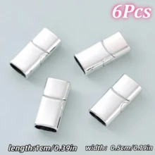 1Pc/2Pcs Magnetic Buckle, Flat Rectangular Magnetic Buckle, Inner Hole With Rounded Corners, Wrist Cord Buckle, Craft Jewelry Accessories Making Material, Jewelry & Watch Accessories > Jewelry Accessories > Bracelet Accessories, Jewelry Making Supplies Category, DIY Jewelry Accessories, Bracelet Connector Buckle - Multicolor - View 21