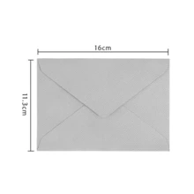 16pcs Linen Envelopes Stationery Set Vintage V-Flap Invitation Paper For Wedding Graduation Baby Shower Postcard Holder - A - View 9