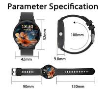 NcmRyu 1.5 Inch Full Screen Metal Body Smart Watch, Compatible With IOS And Android Phones, (Make/Receive Calls), With Multiple Sports Modes/Massive Watch Faces/Built-In Games/AI Voice Control/Unisex Sports Watch - View 7