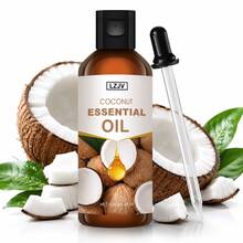 LZJV 100ml/3.4 Fl Oz, 30ml/1.0 Fl Oz Coconut Fragrance Essential Oil, Long-Lasting Aroma, Suitable For Body Care, Nourishing And Smoothing Skin. Applicable For Face, Hair, Skin And Body. Can Be Used With Aroma Diffuser/Aroma Stone For Home, Car And Outdoor Travel. - Coconut Essential Oil - View 9