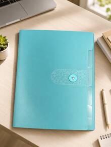 1/2 piezas Carpeta transparente A4 de 5/8 capas, organizador de archivos de almacenamiento de clasificación de exámenes estudiantiles de múltiples capas lindo - Carpeta multicapa - Ver 13