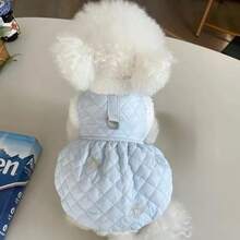 1pc Pet Fur Integrated Padded Coat With Leash, Suitable For Extra Small & Medium Dogs And Cats, For Outdoor Use - Pink - View 15