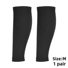 Sports Calf Cover Sleeves With Non-Slip Waistband, Elastic Knitted Leg Sleeves For Running, Cycling And Daily Training, Assorted Colors - Cooling Leg Sleeves - View 8