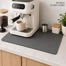 1 Kitchen Countertop Absorbent Mat, Bar Drain Mat, Coffee Machine Mat, Free Washable Heat Insulation Mat, Kitchen Decor Living Room Home Decor Living Room - Multicolor - View 15