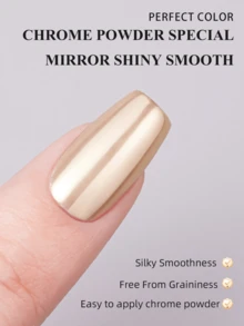 PERFECT COLOR Top Coat, No-Wipe Mirror Gloss Nail Sealant, Powder-Lock Formula, Long-Lasting Glass Shine UV LED Gel 12ml - Top Coat for  Powder - View 2