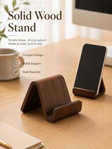 Fabriqué en bois massif de haute qualité avec une texture douce et délicate. La structure en forme de U offre un support stable pour le téléphone, empêchant les glissements et protégeant l'appareil tout en libérant vos mains. - Plusieurs styles - Voir 1