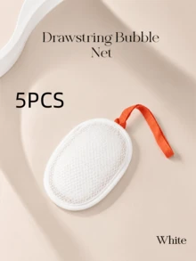 1 pezzo Borsa in rete opaca per la pulizia, borsa in rete portatile per bagno schiumoso, borsa in rete per sapone fatta a mano, per una pulizia profonda e una schiuma ricca - Multicolore - Visualizzare 16