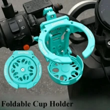 通用自行車杯架，電動滑板車騎行水瓶支架，摩托車固定飲料架，戶外騎行水瓶架，適用於自行車、滑板車、外送 - 藍色 - 查看 4