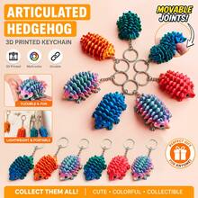 Lindo colgante decorativo de erizo, colorido, adecuado para decorar mochilas, bolsos, decoración del hogar - Multicolor - Ver 2