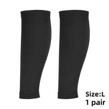 Sports Calf Cover Sleeves With Non-Slip Waistband, Elastic Knitted Leg Sleeves For Running, Cycling And Daily Training, Assorted Colors - Cooling Leg Sleeves - View 19
