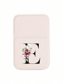 White Mini Initial Folding Portable Makeup Mirror, Printed With Purple Flowers A-Z Letters, With Stand Makeup Mirror, Travel Mirror, Beauty Product, Desktop Makeup Mirror, Rectangular Desktop Compact Makeup Mirror, Foldable Small Minimalist Makeup Mirror, Student Dorm Back To School Mirror, Back To School Gift, Travel Portable Makeup Mirror, Suitable For Women Gifts - Back To School Season, Best Gift For Teachers - Multicolor - View 17