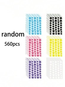 Star-Shaped Facial Patches With Soft Charming Tones, Heart-Shaped Patches Offer Dual Protection And Repair Benefits. They Perfectly Conceal Facial Imperfections, Suitable For All Skin Types. - Multicolor - View 11