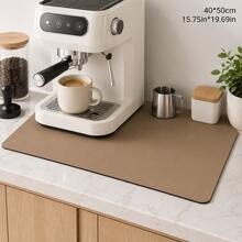 1 Kitchen Countertop Absorbent Mat, Bar Drain Mat, Coffee Machine Mat, Free Washable Heat Insulation Mat, Kitchen Decor Living Room Home Decor Living Room - Multicolor - View 19