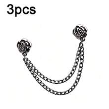 Three Magnetic Clothespins And A Multi-Purpose Strong Magnetic Clasp With A Metal Chain, Suitable For Securing Headscarves, Trouser Legs, And Shirt Cuffs (Flower Design). - One Size - View 12