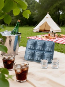 1 pieza Molde de silicona para hielo con forma de vaca de las tierras altas, molde de silicona para hielo con forma de vaca de las tierras altas de dibujos animados, molde de silicona para bolas de hielo con forma de vaca linda, máquina de hielo portátil, diseño de 6 cavidades, molde de bolas de hielo de fácil liberación, herramienta para hacer hielo DIY, adecuado para refrigeradores pequeños del hogar, puede hacer lindos cubos de hielo 3D con forma de vaca de las tierras altas, esencial para vacaciones, bandeja de hielo, accesorio de cocina, molde DIY de dibujos animados, molde de hielo, adecuado para el verano - Multicolor - Ver 5
