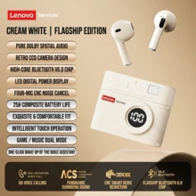 Lenovo LE218 藍牙耳機，復古CCD造型，配戴舒適，半入耳式耳機，13mm動圈，適配多場景，藍牙6.0，持久續航，適配手機、電腦等設備 - 查看 10