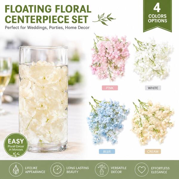 5 Stücke, DIY handgemachte künstliche Blumen, Kerzen Dekoration kleine Blumen