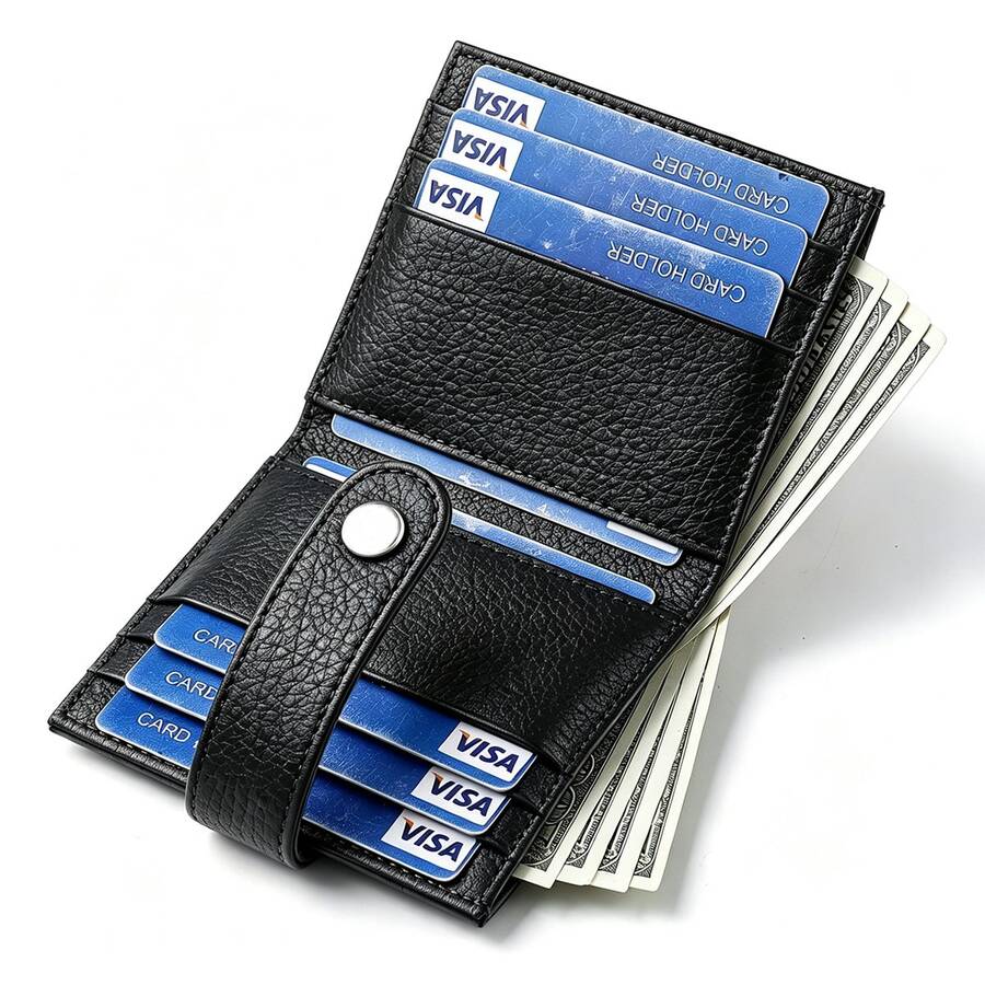 Women's Genuine Leather Wallet Multi-Function Credit Card Holder Minimalist Student Wallet,Clutch Purse - Multicolor - View 1