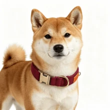 狗項圈與寵物頸帶，適用於小型、中型與大型犬，適合戶外使用，防止您的愛犬走失 - 酒紅色 - 查看 5