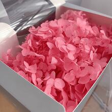 1 Box Artificial Flowers, Multicolor Faux Hydrangeas - Perfect For DIY Crafts, Candles, Weddings, Handmade Projects, Christmas - Watermelon Red - View 3