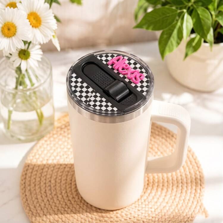 [Texto Personalizable]Etiqueta de Nombre con Lentejuelas Brillantes para Botella de Agua de Acrílico | Placa de Nombre Personalizada para Tapa de Taza | Accesorio Decorativo para Botella Aislada | Etiqueta de Identificación de Botella de Agua para Estudiantes en el Campus | Regalo Exclusivo Personalizado para Taza de Viaje y Oficina | Regalo Creativo Anti-Pérdida y Anti-Confusión - Marca de vasos personalizados C - Añade 14