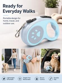 Pet Leash Color Block Retractable Leash Outdoor Portable Dog Rope Suitable For Medium And Large Dogs - Multicolor - View 2