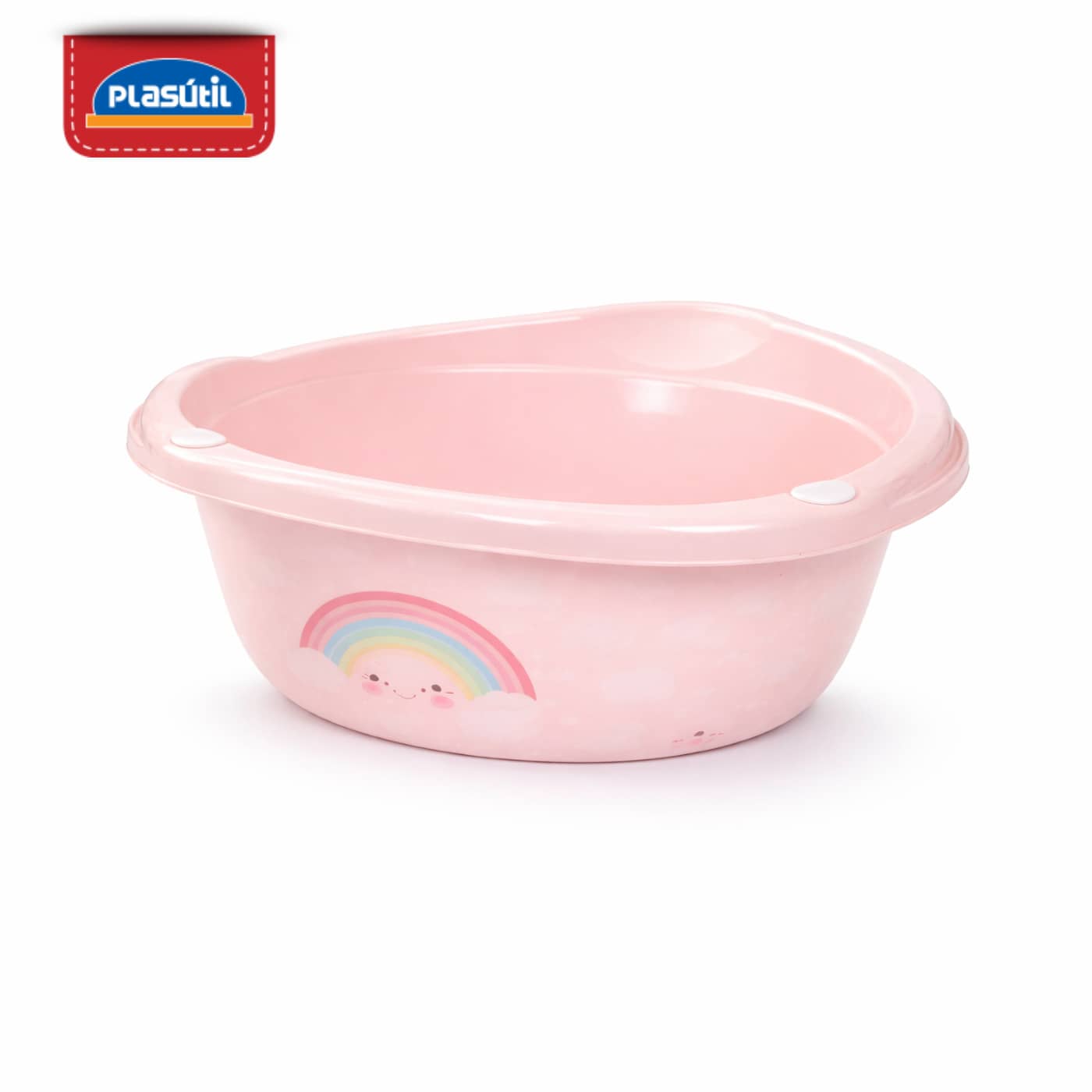 Bacia Arco-Íris Plasutil | 17 Litros | Higiene e Organização - rosa - Visão 1