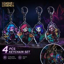 2026 New - Game Anime Arcane Caitlyn & Jinx Acrylic Keychain, Exquisite Anime Fans Collection Pendant - Birthday Gift - Easter Gift - Present - Multicolor - View 2
