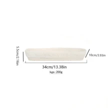 1pc White Baguette Fermentation Basket, Sour Dough Bread Dough Fermentation Tool, Baking Supplies. Handcrafted Natural Wicker Bread Fermentation Basket With Cloth Bag, Durable, Non-Stick, Easy To Clean. - Multicolor - View 10