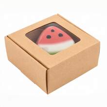 10pcs Kraft Paper White Cardboard Transparent PVC Window Display Gift Box, Towel Scarf Toy Packaging Box, Necklace Display Packaging Box (Size: 12*12*4) - 20x15x2.5cm/20x15x4cm Boxes - View 5