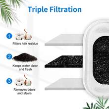 20個寵物飲水機濾芯，可更換活性碳濾芯，適用於寵物飲水機 - Water filter - 查看 4