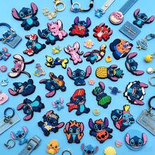 22 Pack Stitch Charms, Multiple Styles Lilo Stitch & Angel Cartoon Shoe Charms, Waterproof Rubber Shoe Decoration Pins For Clogs, Bubble Slides, Backpack Wristband, Holiday Gifts Collection Set - A - View 6