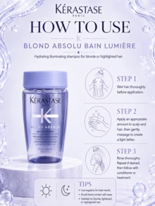 Kérastase 光澤滋潤洗髮精 80ml，2件/160ml，增強頭髮光澤，深層保濕，使頭髮柔軟輕盈，特別適合漂染或挑染頭髮 - Hydrating illminating - 查看 10