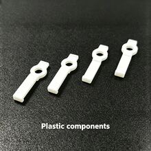 30入 8mm/10mm 單孔高透明 PC 燈條固定夾，耐熱 U 型夾附安裝螺絲，適用於 8/10mm 寬 COB、SMD 裸板 PCB 柔性霓虹燈條 - 30件白一字平卡(配螺絲) - 查看 5