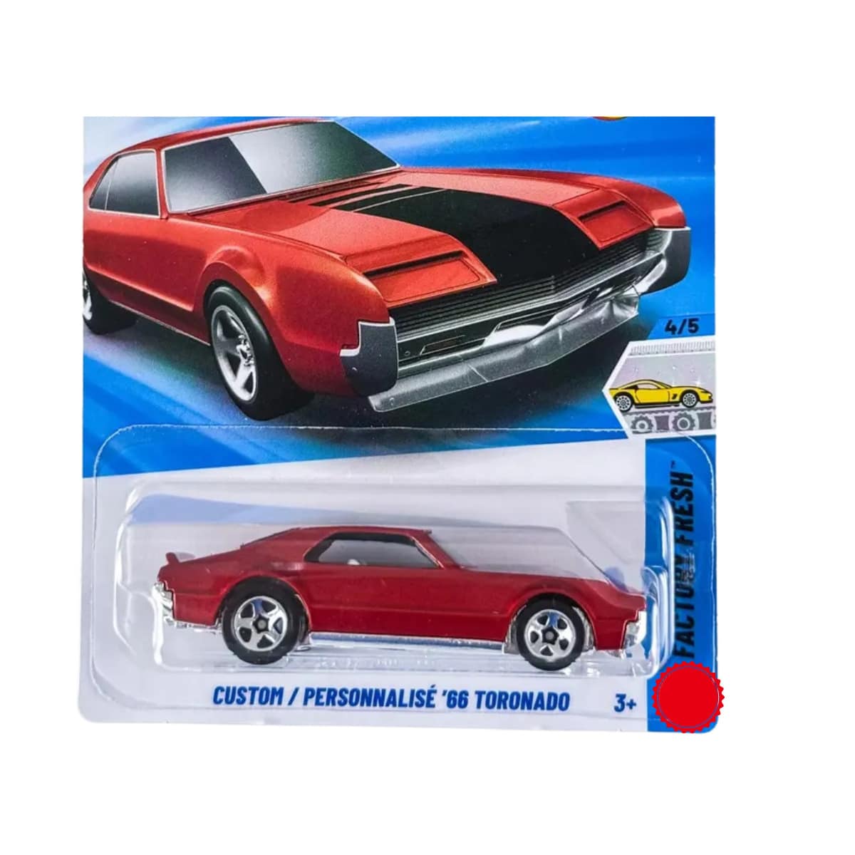 Toy Cars From The Compact Car Traffic Series For Children - Red - View 1