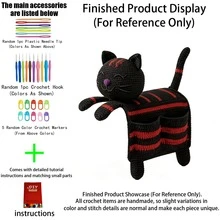 1pc/Set DIY Crochet Cat Sofa Armrest Storage Bag Knitting Kit (11 Colors Available, Not Finished Product, Requires Manual Crochet!!!), Suitable For Sofa Armrest Small Item Storage, Cat Sofa Armrest, Creative Home Decor DIY Material Kit, Home Storage Essential, Suitable For Beginners And Adult Craft Enthusiasts, Homemade Home Decor/Christmas Gift/New Year Gift/Valentine's Day Gift/Mother's Day Gift! - DIY Craft Kit - View 14