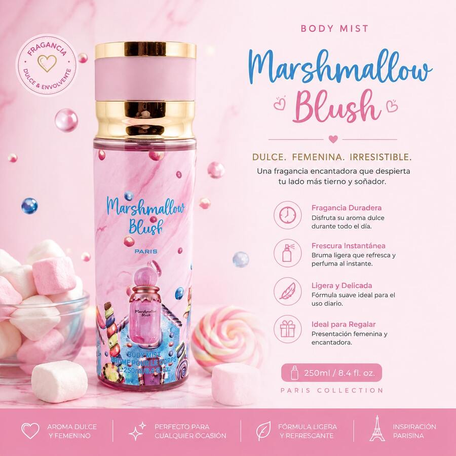 Perfume Árabe 250ML para Mujer en Spray, Fragancia Floral y Dulce de Larga Duración, Aroma Elegante y Sofisticado para Uso Diario - rosa - Ver 1