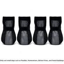 Zapatos para perro pequeño de malla suave color rojo talla L, adecuados para caminar y correr al aire libre en pavimento caliente de verano, botas antideslizantes y protección para las patas - Multicolor - Ver 12