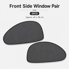 5pcs Car Window Sunshade Set, Foldable Mesh Vehicle Window Covers With Suction Cups, Front Side Rear Window Sun Visor Shades For Heat Insulation, UV Protection & Privacy - Multicolor - View 16