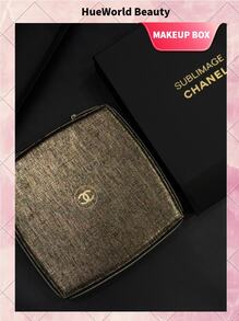 Chanel 奢華黑金編織限量版硬殼化妝收納包 - Black Gold - 查看 1