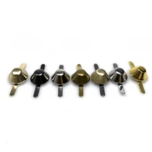 50/100個金屬圓筒雙爪鉚釘，適用於手提包、錢包、衣物、DIY皮革手工、鞋子維修、裝飾釘、行李箱底座 - 多色 - 查看 12