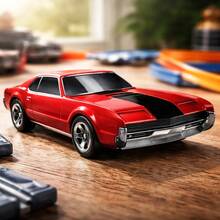 Toy Cars From The Compact Car Traffic Series For Children - Red - View 2