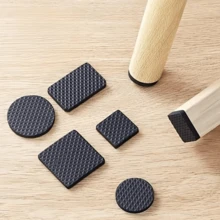 24/48/72Pcs Plastic Silent Chair Leg Protectors - Anti-Slip Noise Reduction Furniture Pads, Suitable For Dining Chairs And Tables, Dark Brown, Durable Plastic Material, Furniture Protection, Modern Aesthetic, Plastic Structure, Chair Leg Protectors - Multicolor - View 9