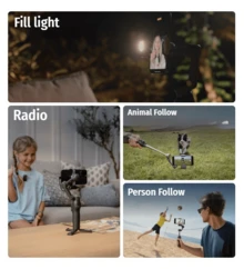 DJI OM8 Smart Edition | Ecosistema Dual Apple & HarmonyOS | Seguimiento ActiveTrack 3.0 | Activación por Control de Gestos | Movimiento de Cámara en Modo Historia | Recomendado por YouTubers | Herramienta para Creadores Multiplataforma | Kit Profesional de Vlog | Sistema de Liberación Rápida Magnética | Estabilización de Seguimiento 360° | Soporte de App Multilingüe | Diseño Portátil para Viajes | Disparo Inteligente Multiescenario | Esencial para la Creación de Contenido - Ver 3