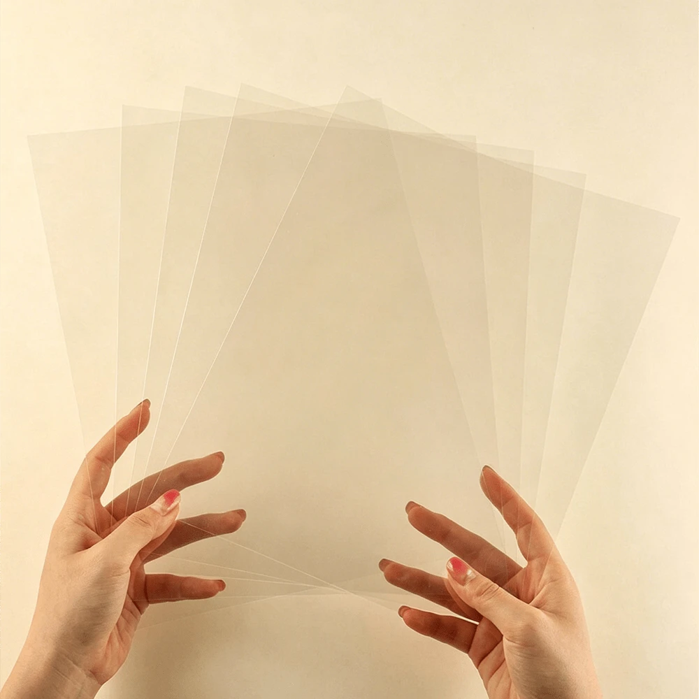 CYFUN DESIGN 5pcs/15pcs/50pcs Hojas de Acetato Transparentes Resistentes al Calor, Adecuadas para tus Proyectos de Creación de Tarjetas