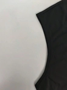 1pc Men's Polyester Sleeveless Tank Top With "POWER" Letter And Weightlifting Silhouette Print, Soft Breathable Loose Round Neck Muscle Fit Gym Top, Adult Men's Fitness Training Daily Sports Wear, Basic Apparel, Suitable For Sports Enthusiasts - Black - View 4