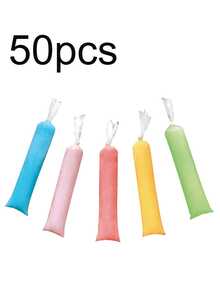 50/100/200 buah Kantong Es Transparan, Cocok untuk Es Loli Buatan Sendiri, Kantong Hadiah Pembuatan Es Rumahan, Cocok untuk Es Serut dan Pengawetan Es Krim, Cocok untuk Pesta dan Dapur - MultiWarna - View 10